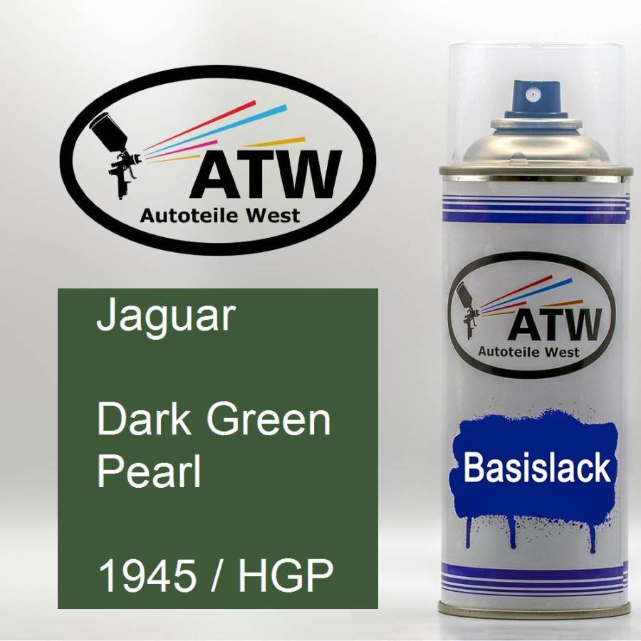 Jaguar, Dark Green Pearl, 1945 / HGP: 400ml Sprühdose, von ATW Autoteile West.
